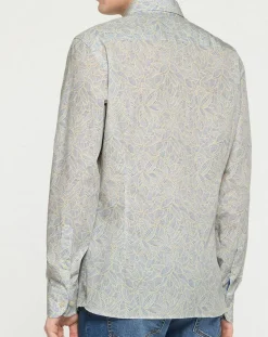 Homme Hackett London Chemise Slim Fit imprimée bleu ciel