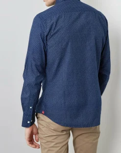 Homme Hackett London Chemise Slim Fit Made in Japan motifs bleu marine/bleu