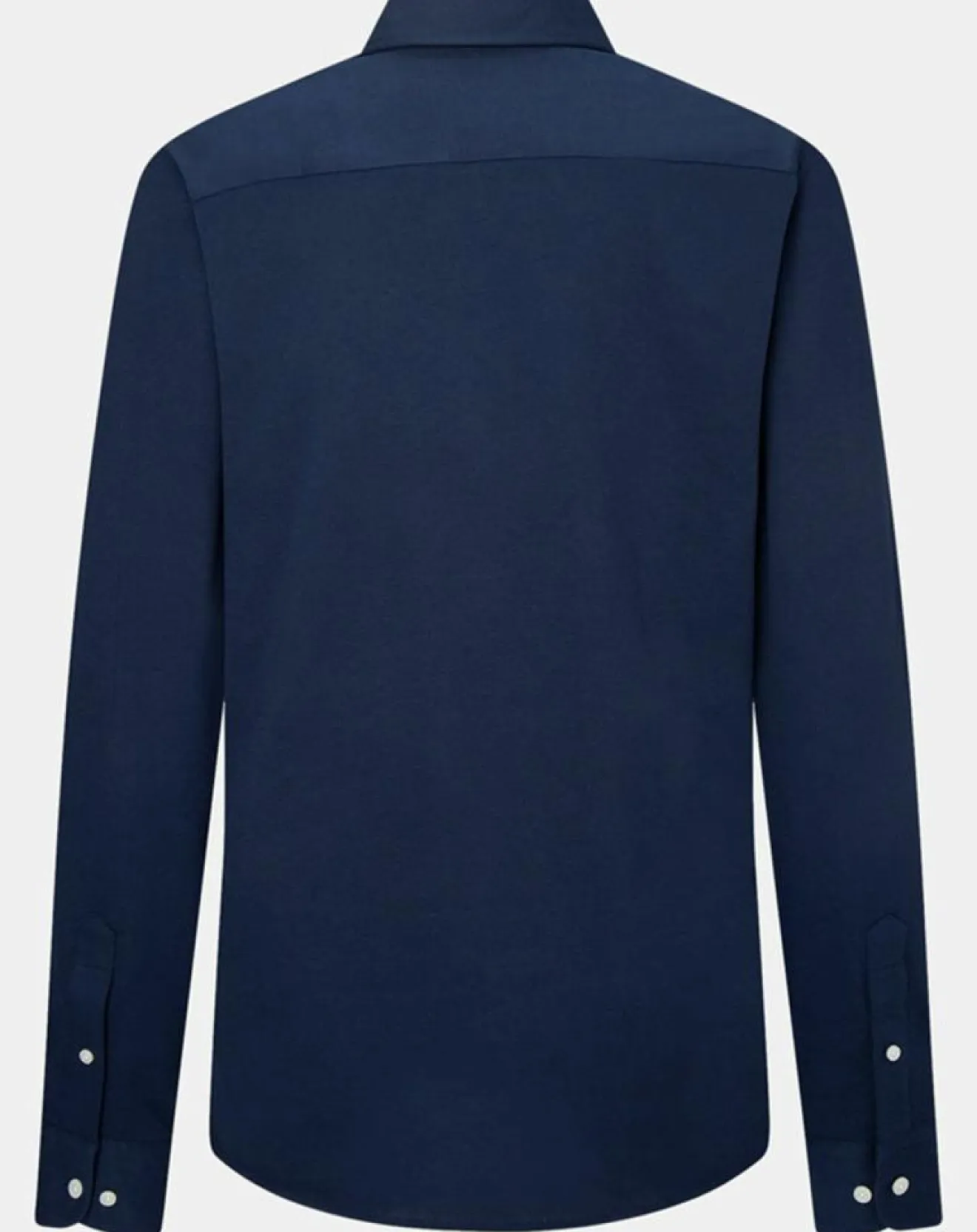 Hot Hackett London Chemise Slim Fit manches longues piquée unie bleu foncé