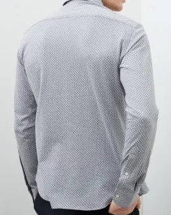 Femme Hackett London Chemise Slim Fit Mayfair gris