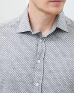 Femme Hackett London Chemise Slim Fit Mayfair gris