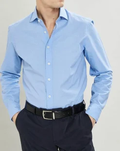 Homme Hackett London Chemise Slim Fit micro imprimé bleu ciel