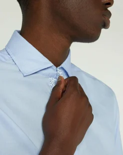 Hot Hackett London Chemise Slim Fit Oposit Arabesk bleu clair