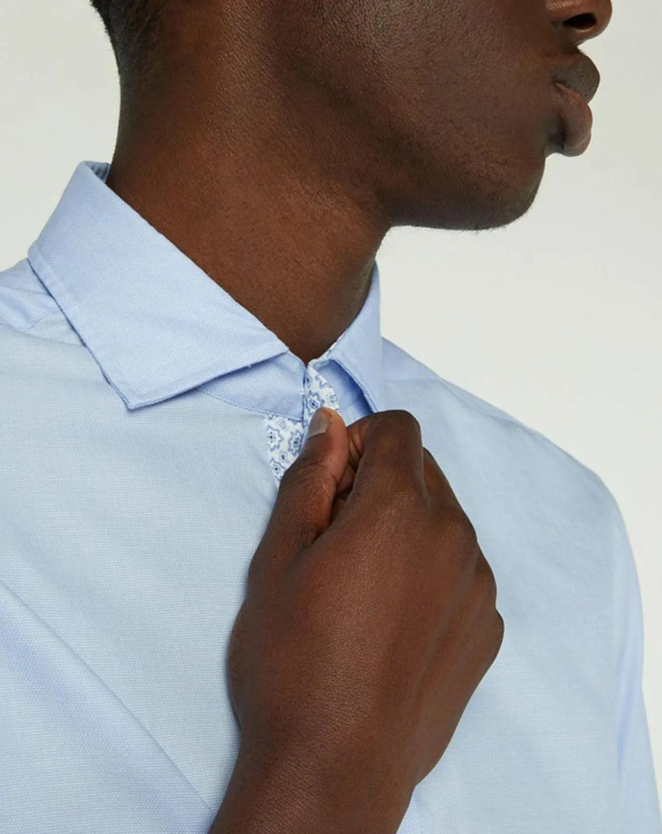 Hot Hackett London Chemise Slim Fit Oposit Arabesk bleu clair