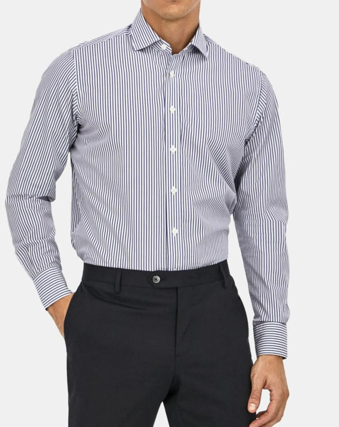 Homme Hackett London Chemise Slim Fit rayée bleue