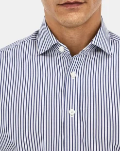 Homme Hackett London Chemise Slim Fit rayée bleue