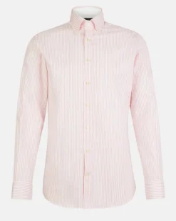 Outlet Hackett London Chemise Slim Fit Strip Bat à rayures rose