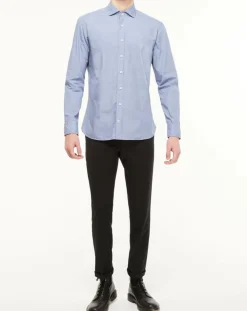 Homme Hackett London Chemise Slim Fit Valise imprimée bleue