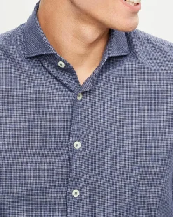 Best Marc O'Polo Chemise slim micro imprimée bleu marine