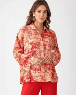 Clearance Bleu Blanc Rouge Chemise Vania rouge