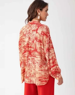 Clearance Bleu Blanc Rouge Chemise Vania rouge