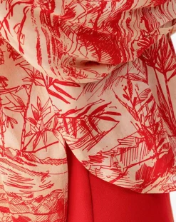 Clearance Bleu Blanc Rouge Chemise Vania rouge