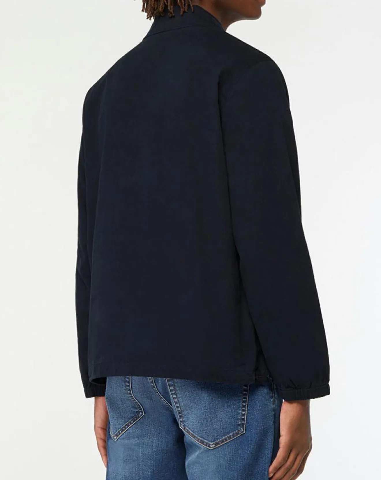 Homme Galeries Lafayette Chemise vareuse en Coton mélangé Nicket bleu marine