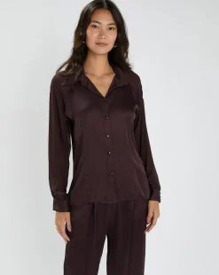 Sale Lauren Vidal Chemise Vega raisin