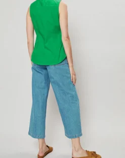 Sale J.Crew Chemise Weston Stretch verte