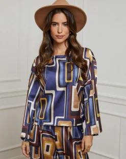 Alice & Charlotte Chemisier Caroline marine