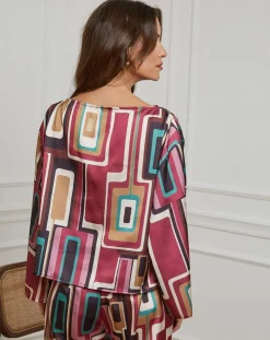 Femme Alice & Charlotte Chemisier Caroline rose