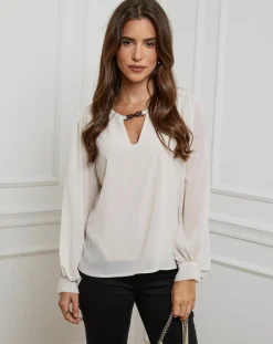 Outlet Alice & Charlotte Chemisier Charlotte blanc