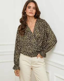 Sale L'Armoire de Suzette Chemisier Emma kaki