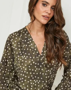 Sale L'Armoire de Suzette Chemisier Emma kaki