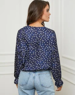 Hot L'Armoire de Suzette Chemisier Emma marine