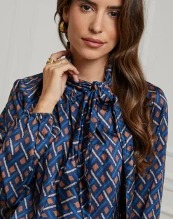 Femme Alice & Charlotte Chemisier Tycia marine