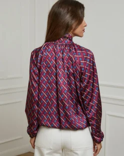 Femme Alice & Charlotte Chemisier Tycia prune