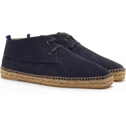 Homme Castaner Chukka boots en Velours de Cuir Bruno marine