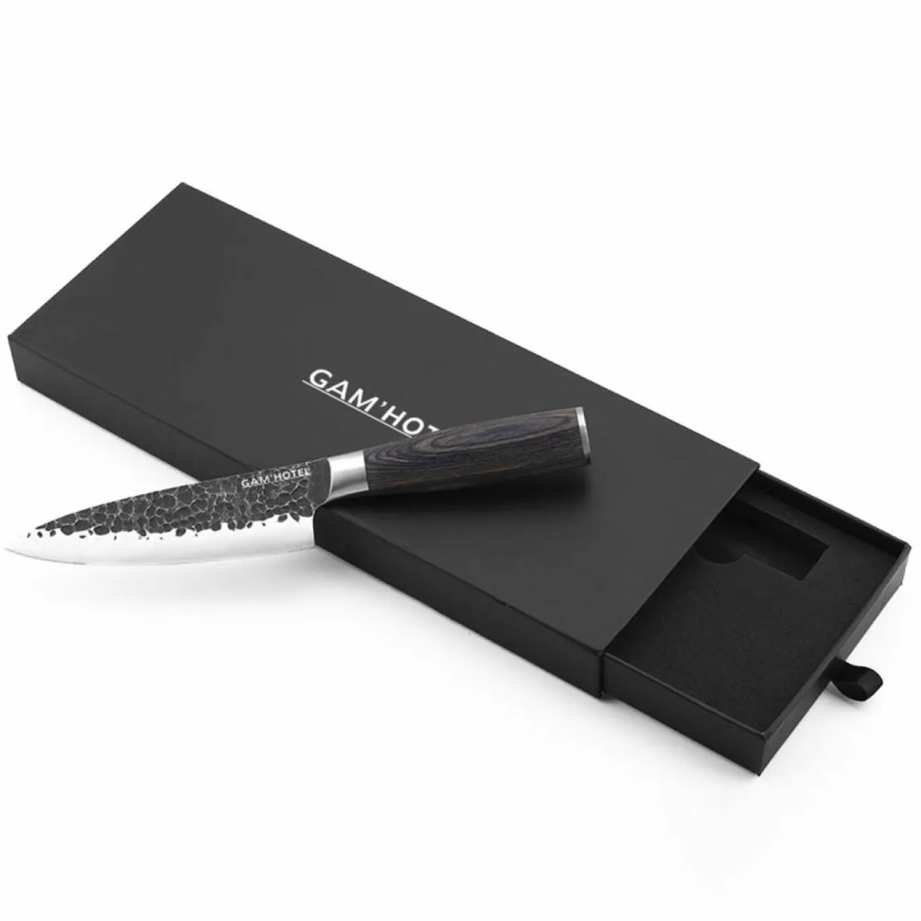 Gam'Hotel Coffret couteau chef Rétro noir - D.29.5 cm