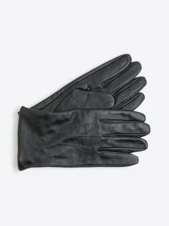 Homme Devred Coffret gants en cuir noirs