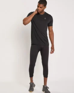 Homme Odlo Collant 3/4 thermique 100% Laine Merino Natural noir