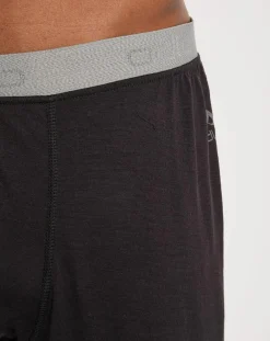 Homme Odlo Collant 3/4 thermique 100% Laine Merino Natural noir
