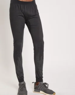 Homme Odlo Collant en Laine mélangée Kinship Performance Wool Warm noir mélangé