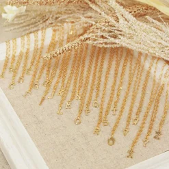 Online Nilaï Paris Collier Alphabet T en Laiton doré