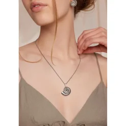 Femme Amelia Parker Collier Aqua Nest argenté