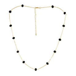 Sale Moonstone Collier Elisa Jade en laiton doré