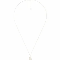 Outlet Moonstone Collier Lora Quartz rose en laiton argenté