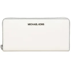 Femme Michael Kors Compagnon en Cuir Jet Set Travel blanc - 10x20.5x2.5 cm