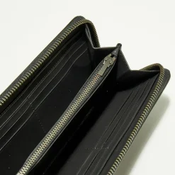 Sale Coach Compagnon Homme en Cuir croco Accordion noir - 9.9x18.9 cm