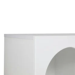 Outlet Wooden Art Console Liva blanche - 120x74x37 cm