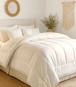 Discount Home Collection Couette Microfibre 4 Saisons blanche