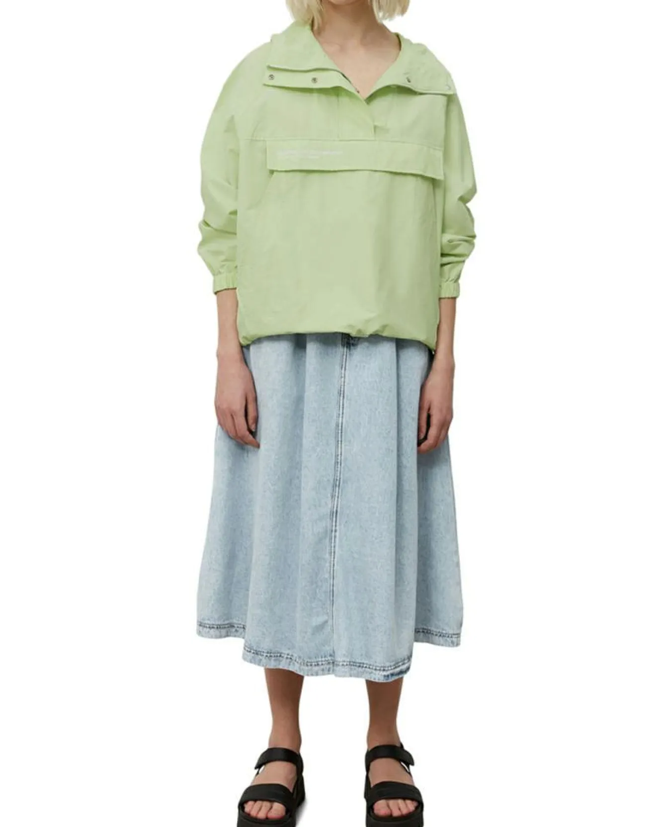 Online Marc O'Polo Coupe Vent à Capuche Grande Poche vert fluo