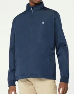 Discount Hackett London Coupe-Vent Hood Logo bleu
