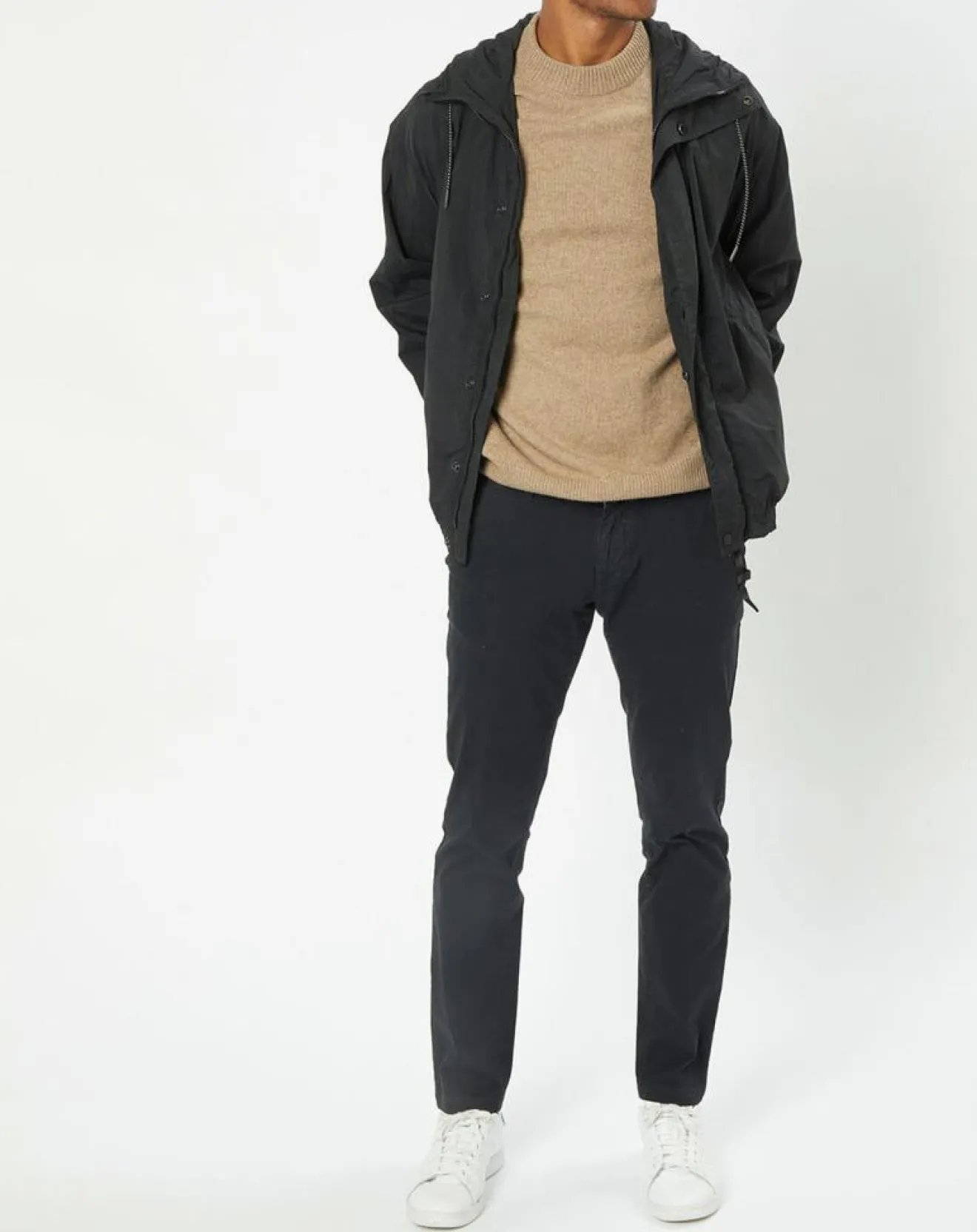 Homme Marc O'Polo Coupe-vent imperméable à capuche noir