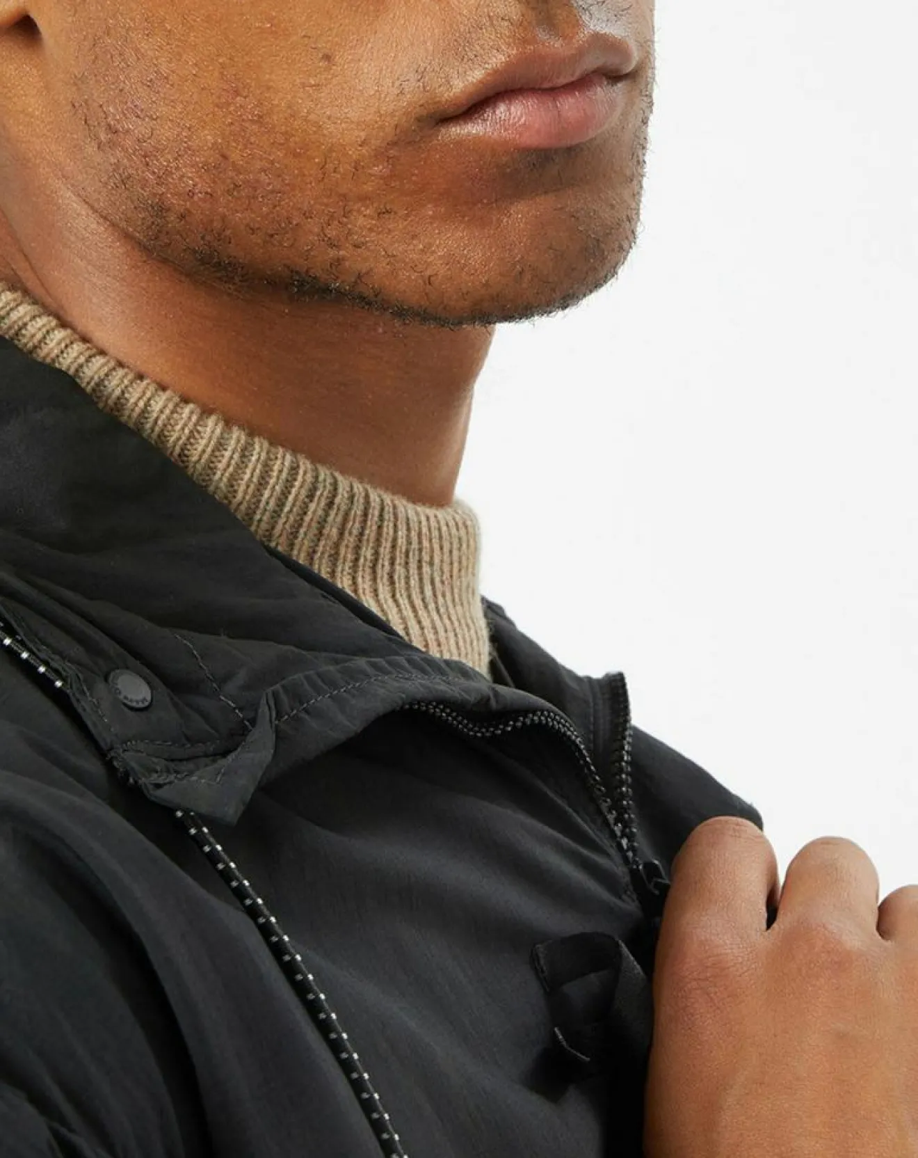 Homme Marc O'Polo Coupe-vent imperméable à capuche noir