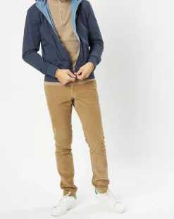 Homme Hackett London Coupe-vent réversible à capuche bleu