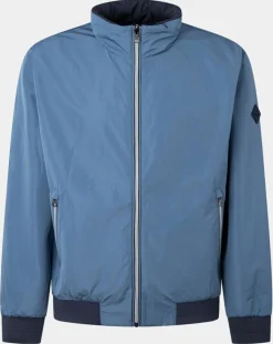 Homme Hackett London Coupe-vent réversible à capuche bleu