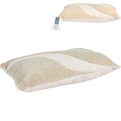 Home Deco Factory Coussin bouclette beige - 50x30 cm