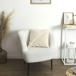 Clearance Home Deco Factory Coussin bouclette beige - 40x40 cm