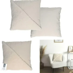 Clearance Home Deco Factory Coussin bouclette beige - 40x40 cm